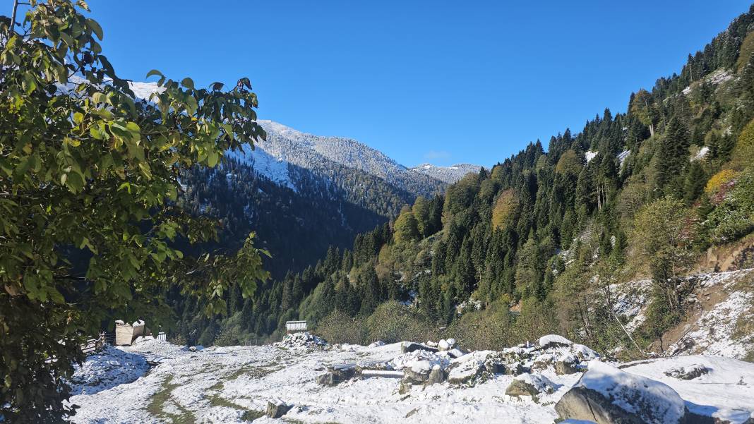 Rize kış gelmeden beyaza büründü 6