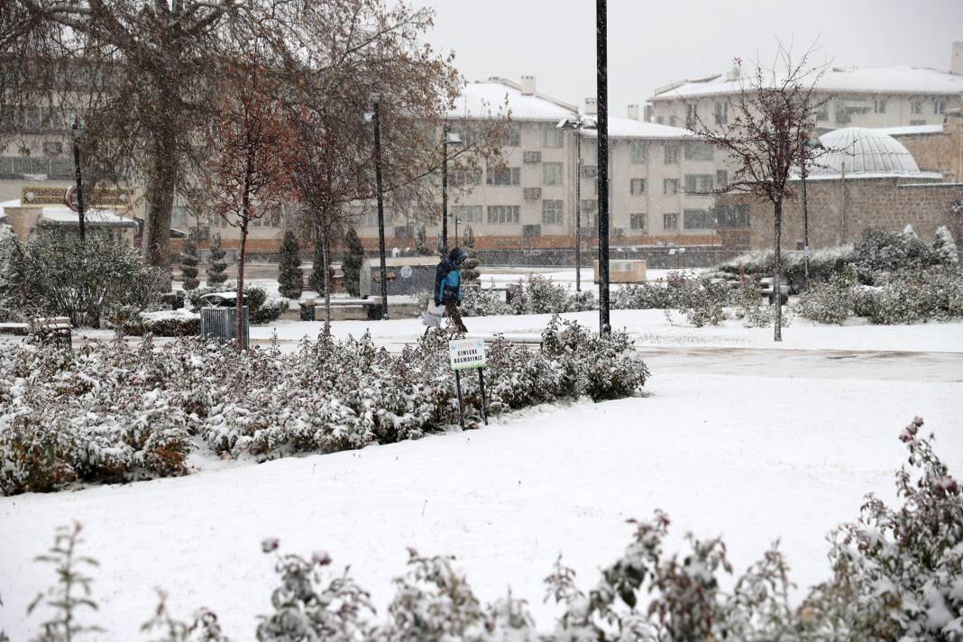 Yozgat ve Sivas'ta kar yağışı etkili oldu 8