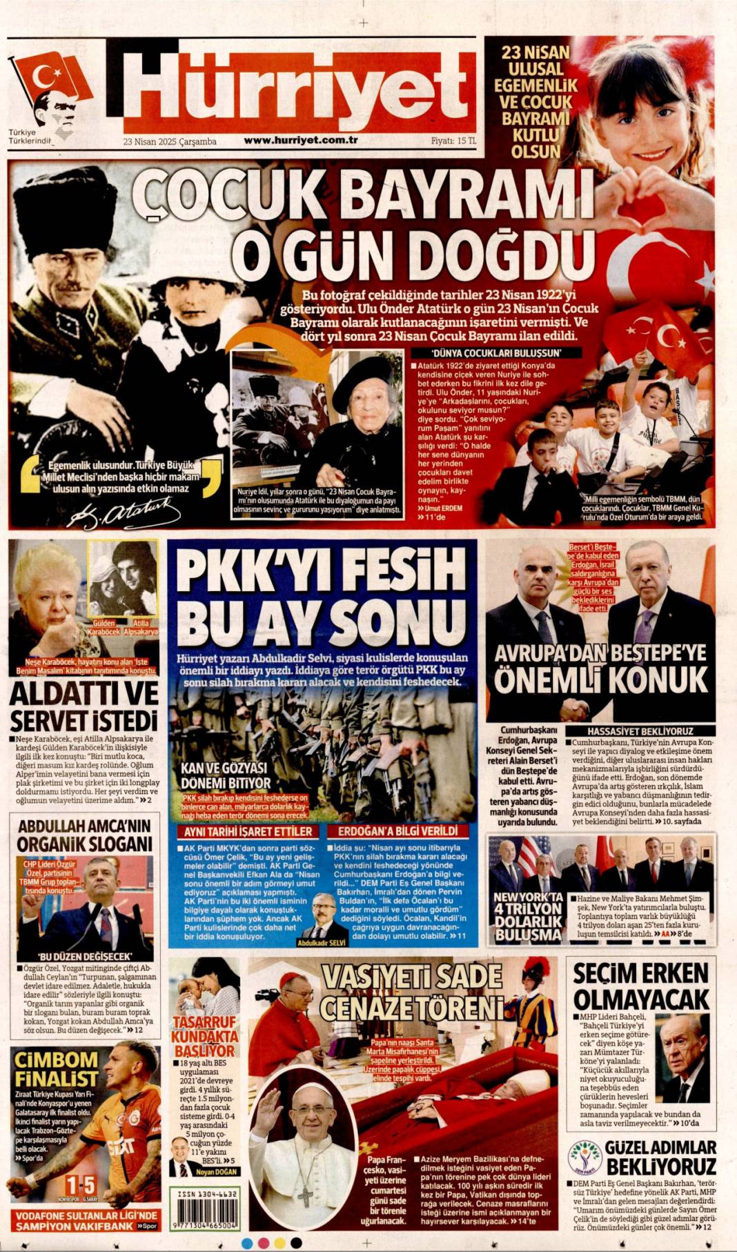 23 Nisan'ı hangi gazete nasıl gördü ya da görmedi? 12