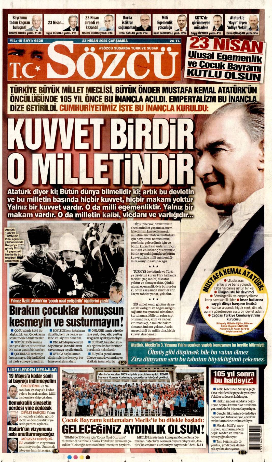 23 Nisan'ı hangi gazete nasıl gördü ya da görmedi? 5