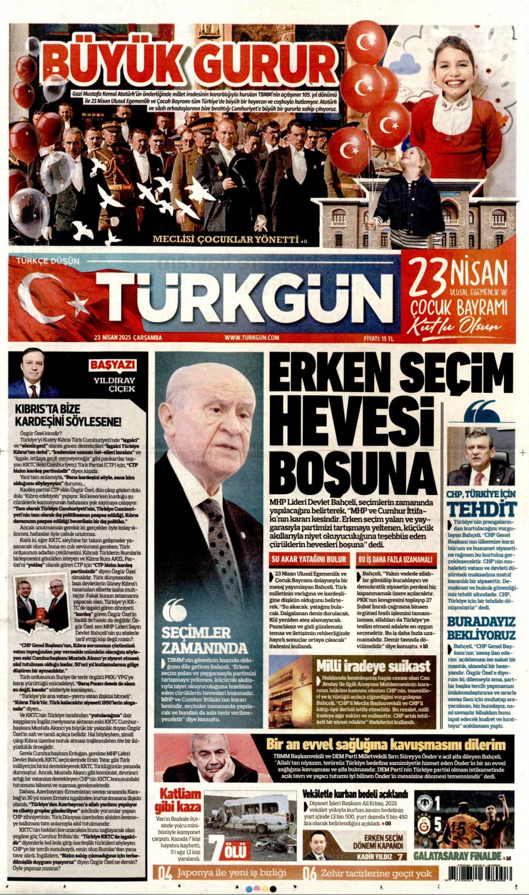 23 Nisan'ı hangi gazete nasıl gördü ya da görmedi? 3