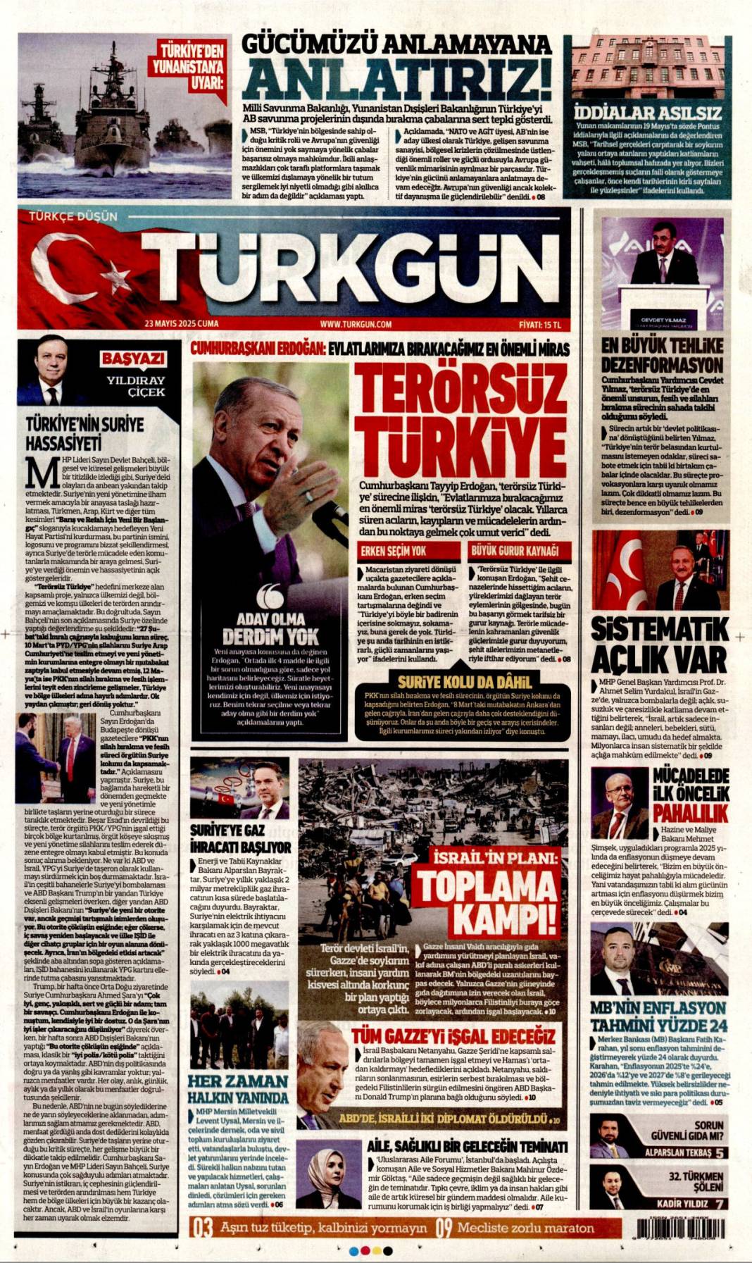 Gazeteler bugün hangi manşetle çıktı? İşte 23 Mayıs’ta medyanın gündemi 8