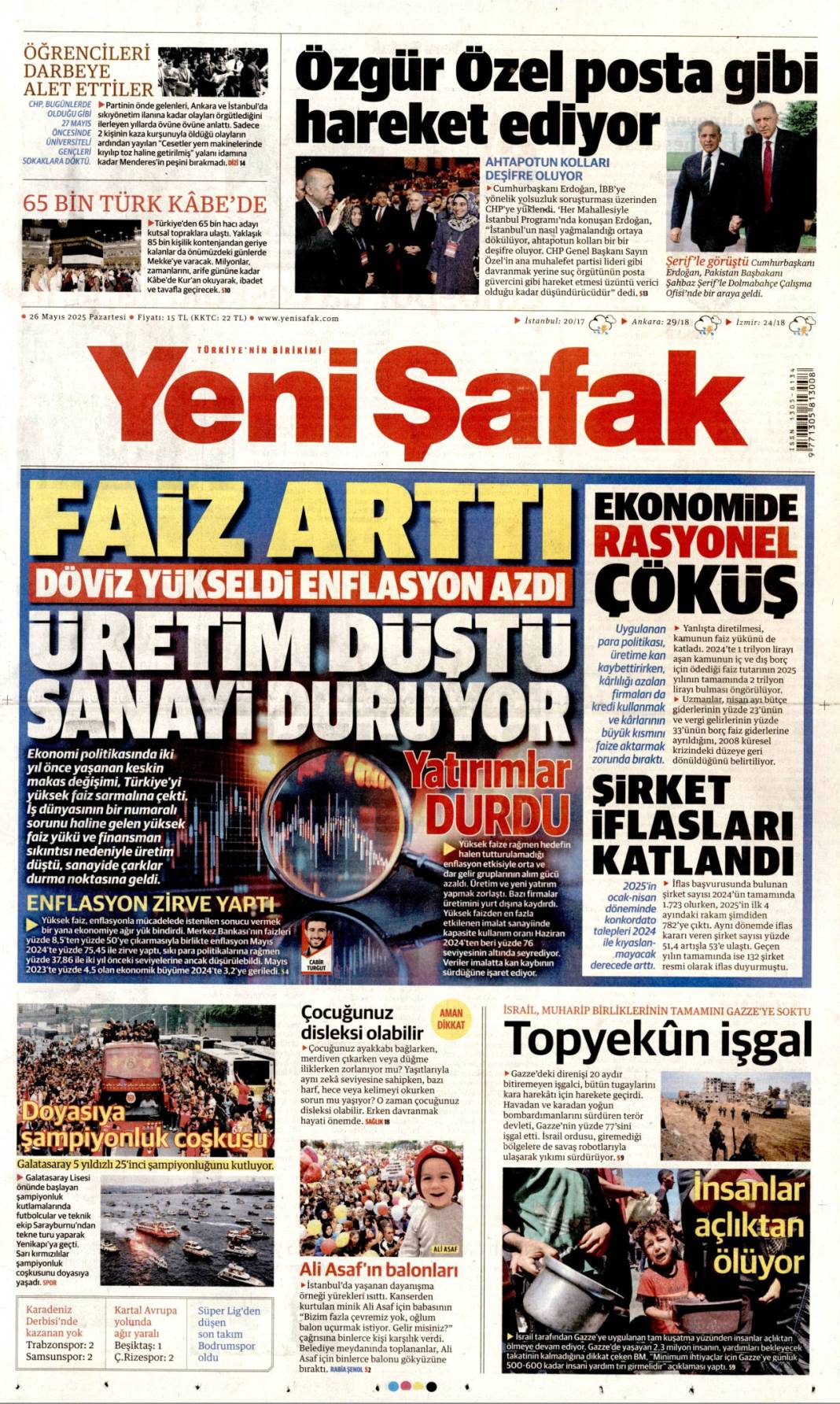 Hangi gazete ne manşetle çıktı? 26 Mayıs 2025 günün özeti 4