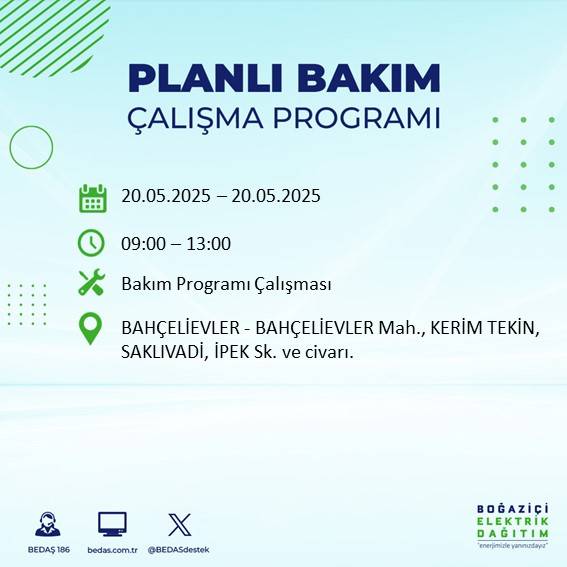 İstanbul’da 23 ilçede elektrik kesilecek: İşte mahalle mahalle kesinti listesi 16