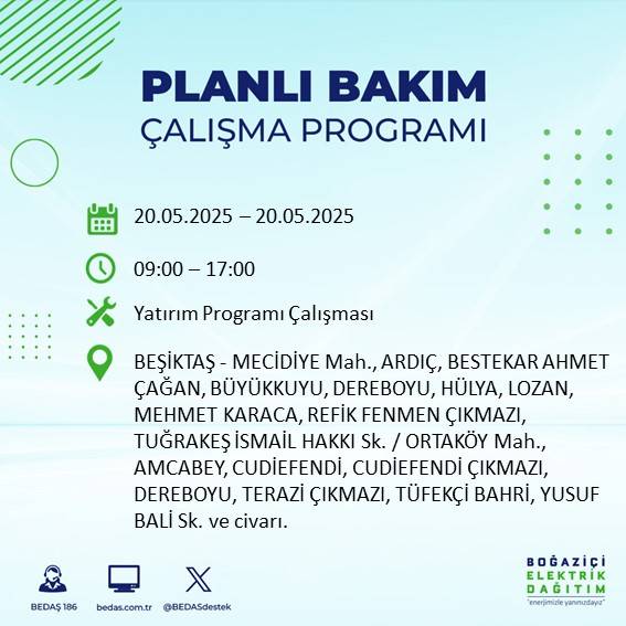 İstanbul’da 23 ilçede elektrik kesilecek: İşte mahalle mahalle kesinti listesi 27