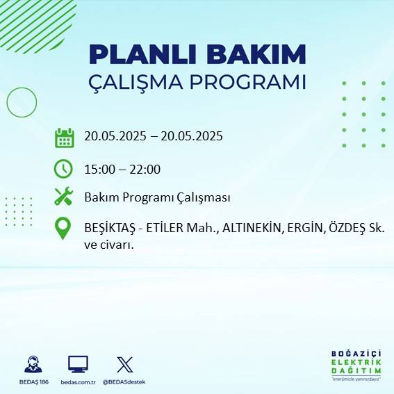 İstanbul’da 23 ilçede elektrik kesilecek: İşte mahalle mahalle kesinti listesi 31