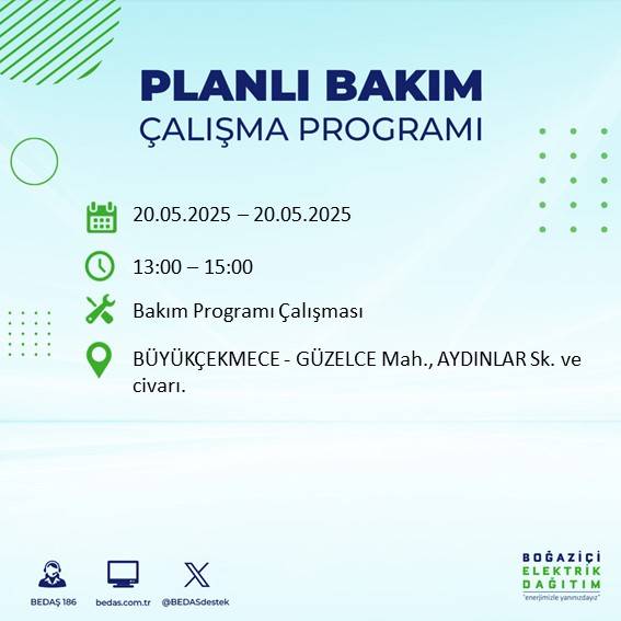 İstanbul’da 23 ilçede elektrik kesilecek: İşte mahalle mahalle kesinti listesi 38
