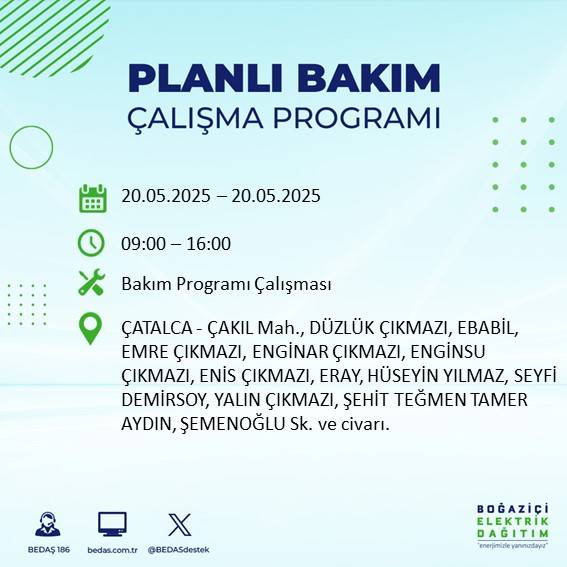 İstanbul’da 23 ilçede elektrik kesilecek: İşte mahalle mahalle kesinti listesi 42