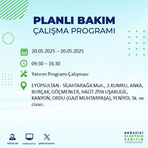 İstanbul’da 23 ilçede elektrik kesilecek: İşte mahalle mahalle kesinti listesi 51