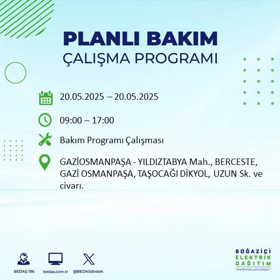 İstanbul’da 23 ilçede elektrik kesilecek: İşte mahalle mahalle kesinti listesi 56