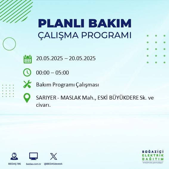 İstanbul’da 23 ilçede elektrik kesilecek: İşte mahalle mahalle kesinti listesi 71