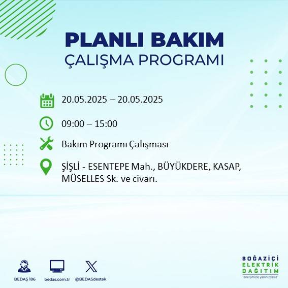 İstanbul’da 23 ilçede elektrik kesilecek: İşte mahalle mahalle kesinti listesi 92