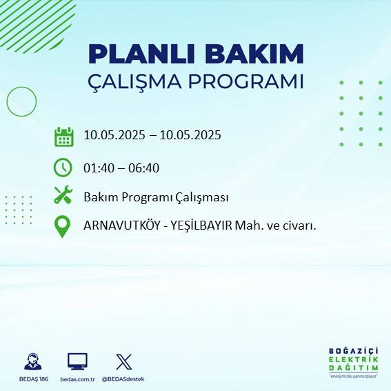 İstanbul’da elektrik kesintisi alarmı! Hangi semtlerde kesinti yaşanacak? 21