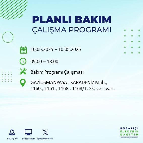 İstanbul’da elektrik kesintisi alarmı! Hangi semtlerde kesinti yaşanacak? 8