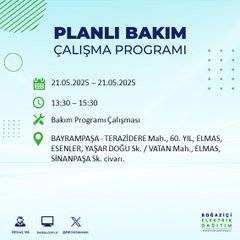 İstanbul'da o gün karanlığa gömülecek ilçeler belli oldu 61