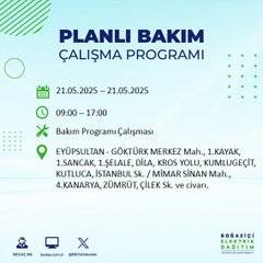 İstanbul'da o gün karanlığa gömülecek ilçeler belli oldu 39