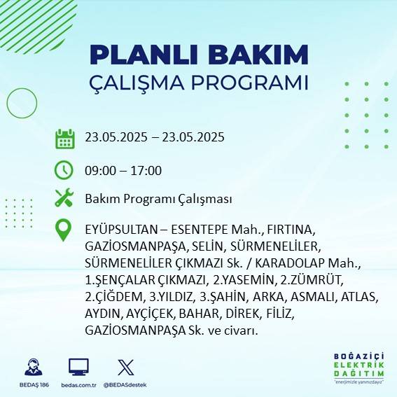 Dikkat! İstanbul’da planlı elektrik kesintisi yaşanacak ilçeler açıklandı 31