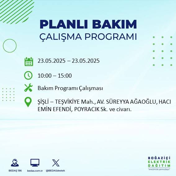 Dikkat! İstanbul’da planlı elektrik kesintisi yaşanacak ilçeler açıklandı 44