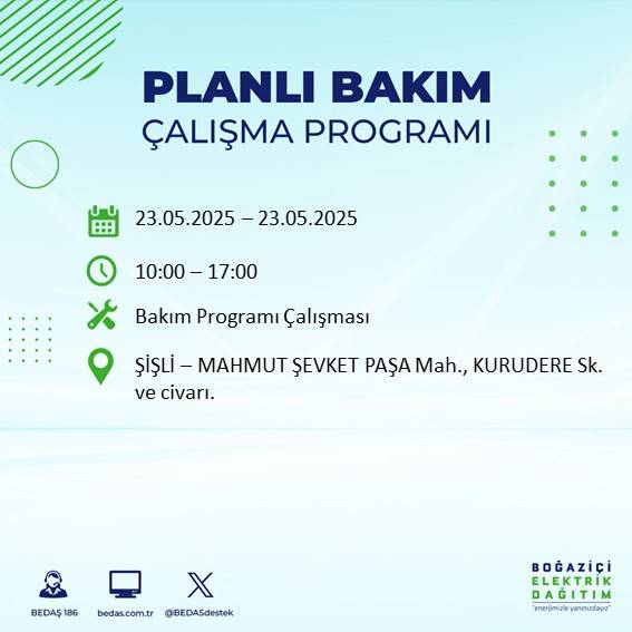 Dikkat! İstanbul’da planlı elektrik kesintisi yaşanacak ilçeler açıklandı 43