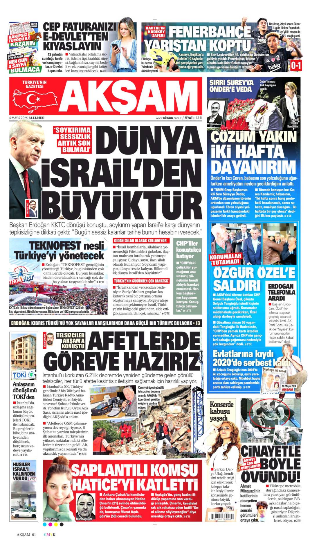 Özgür Özel'e yapılan saldırıyı gazeteler nasıl gördü? 16