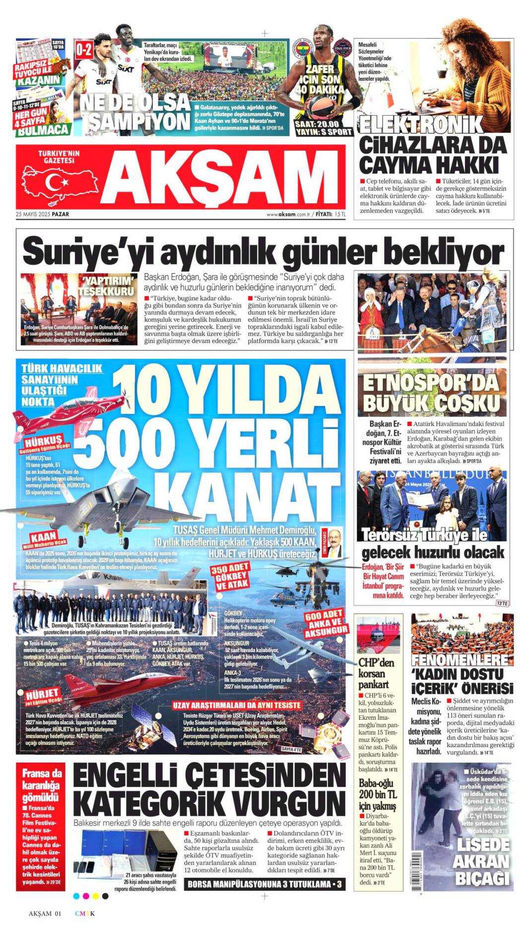 Gazeteler bugün hangi başlıklarla çıktı? 17