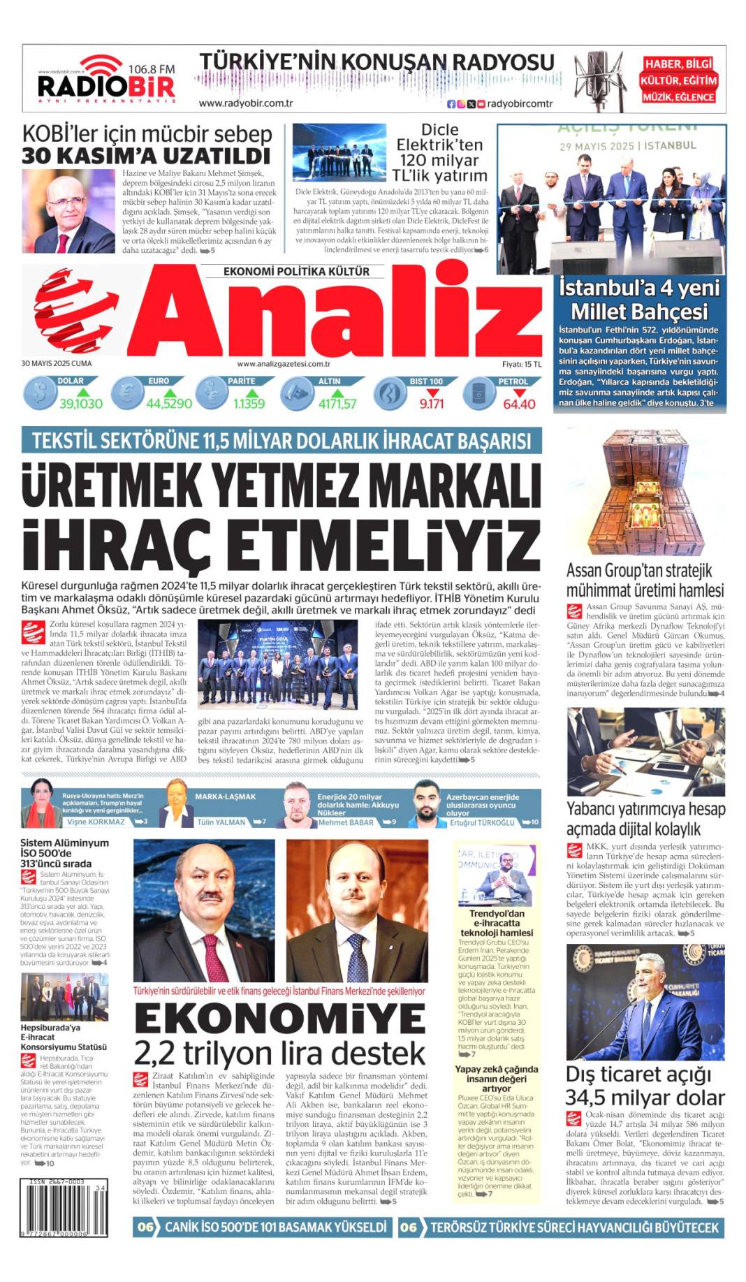 Bugün gazetelerde ne var? İşte 30 Mayıs’ın manşetleri... 6