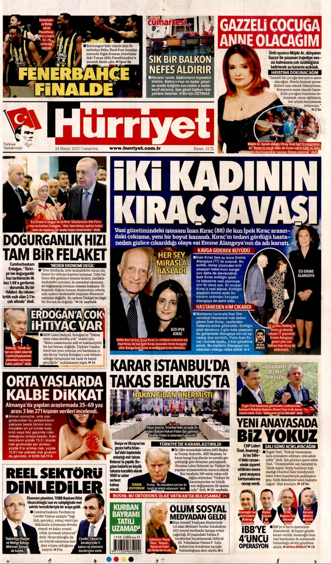 Manşetlerde bugün: 24 Mayıs'ta hangi gazete ne başlıkla çıktı? 2