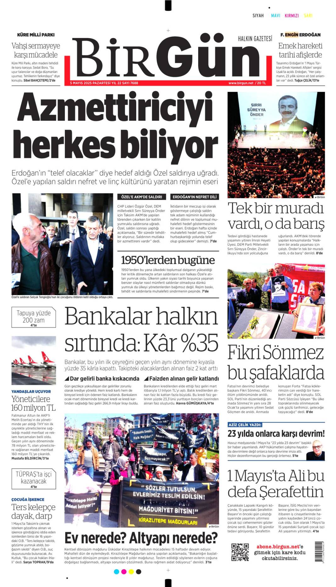 Özgür Özel'e yapılan saldırıyı gazeteler nasıl gördü? 19