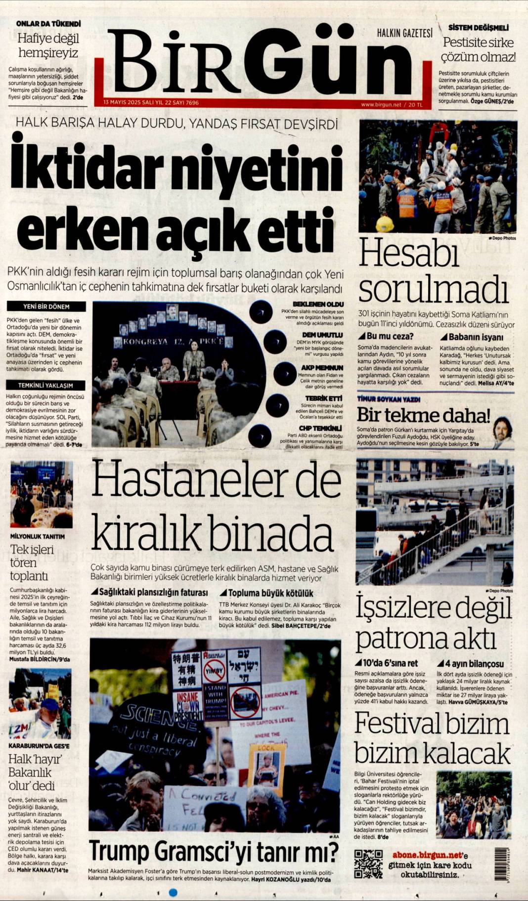 PKK'nın fesih kararı gazete manşetlerinde nasıl yer buldu? 16