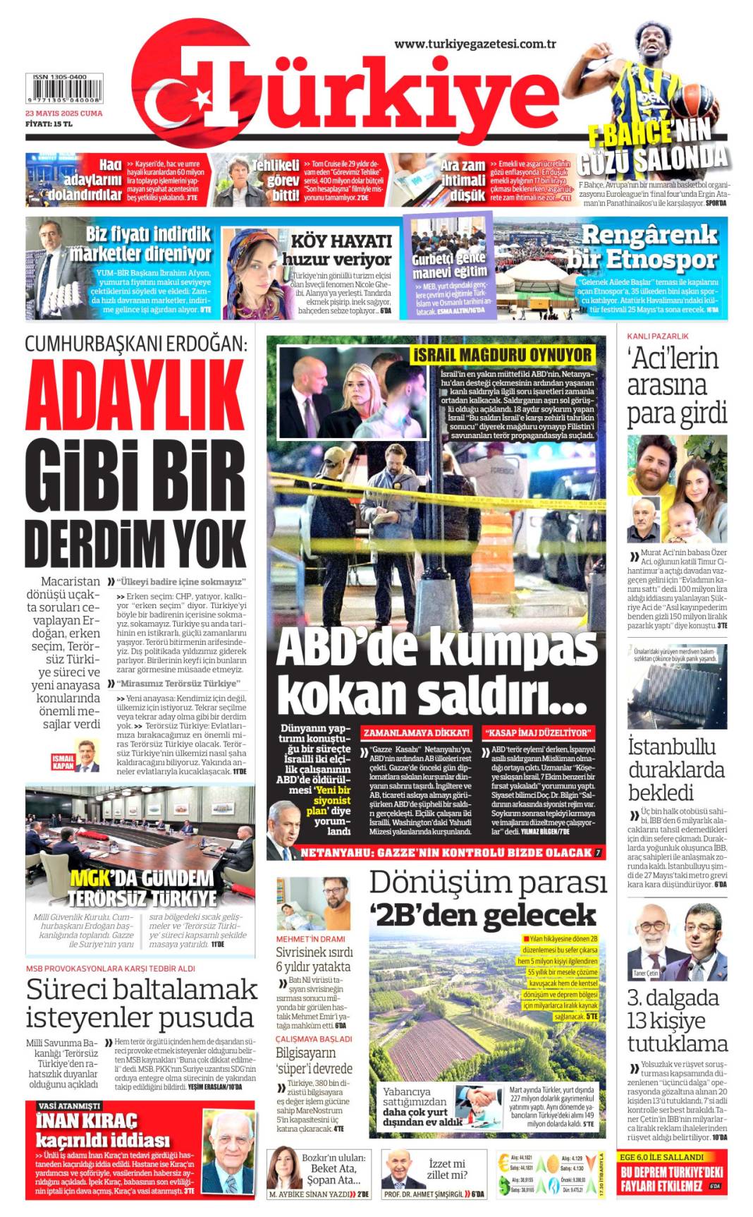 Gazeteler bugün hangi manşetle çıktı? İşte 23 Mayıs’ta medyanın gündemi 3