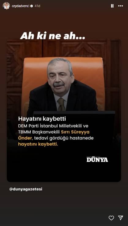 Sanat dünyasından Sırrı Süreyya Önder için başsağlığı mesajları 9