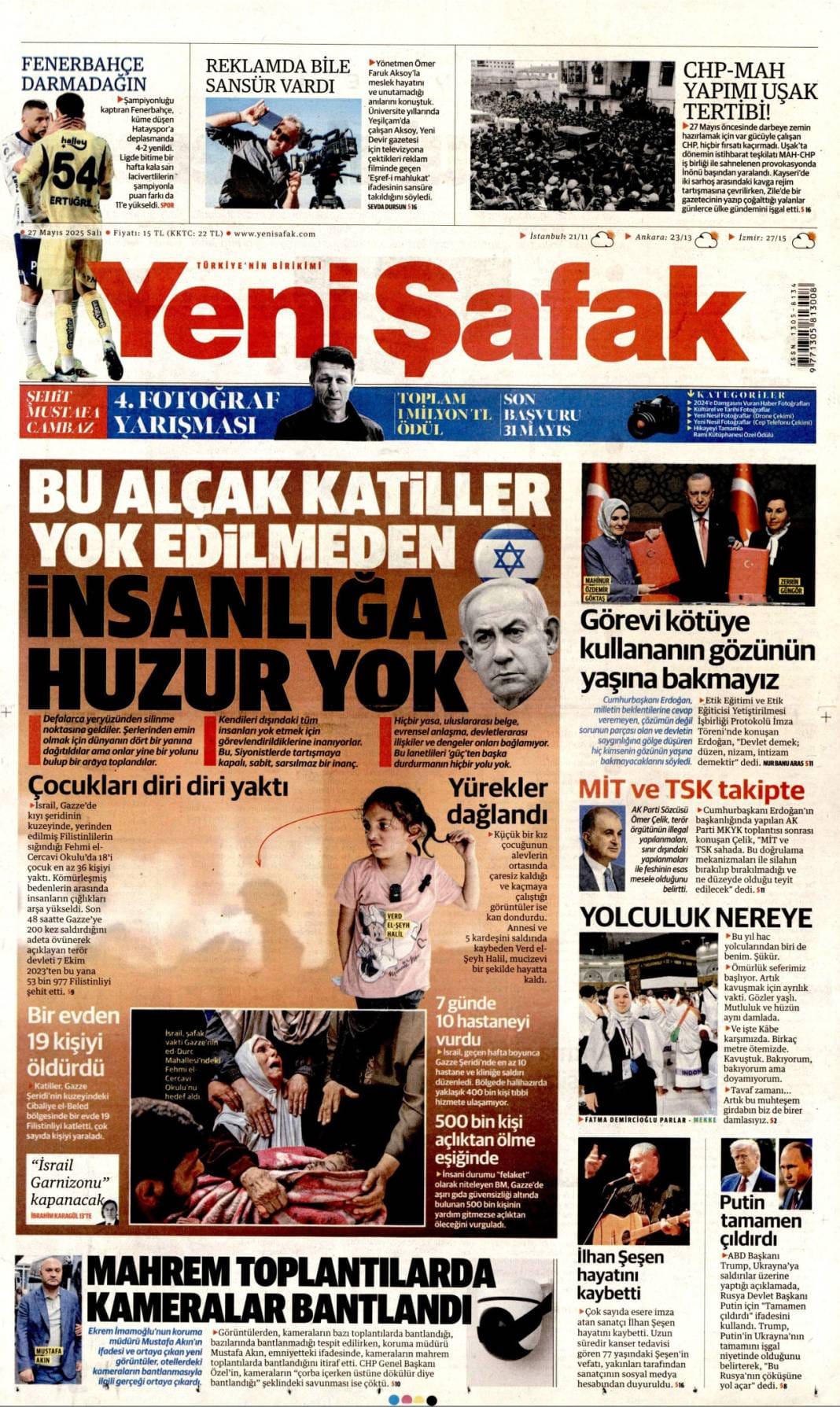 Gazetelerin bugünkü manşetlerinde ne var? İşte 27 Mayıs 2025’in ana başlıkları 3