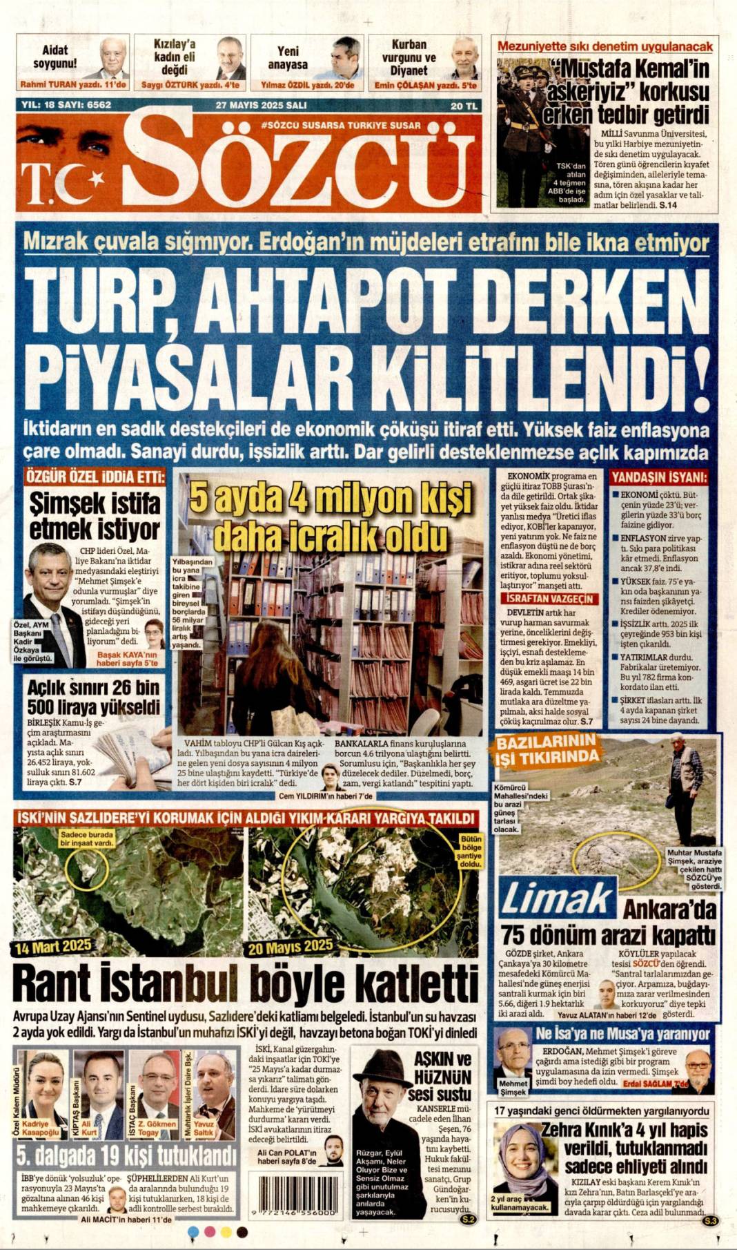 Gazetelerin bugünkü manşetlerinde ne var? İşte 27 Mayıs 2025’in ana başlıkları 4