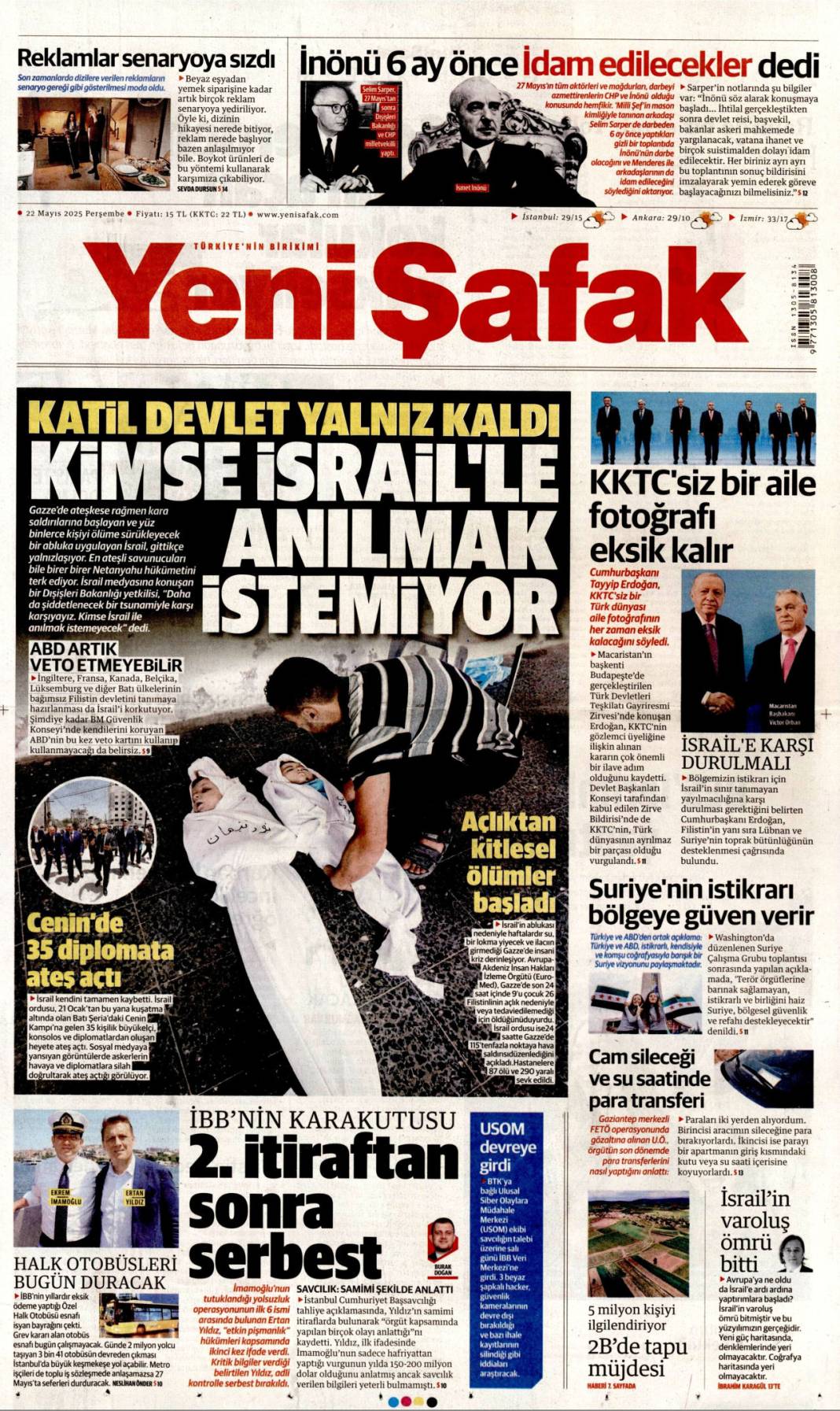 Gazeteler bugün ne yazdı? 22 Mayıs'ın manşet turu 9