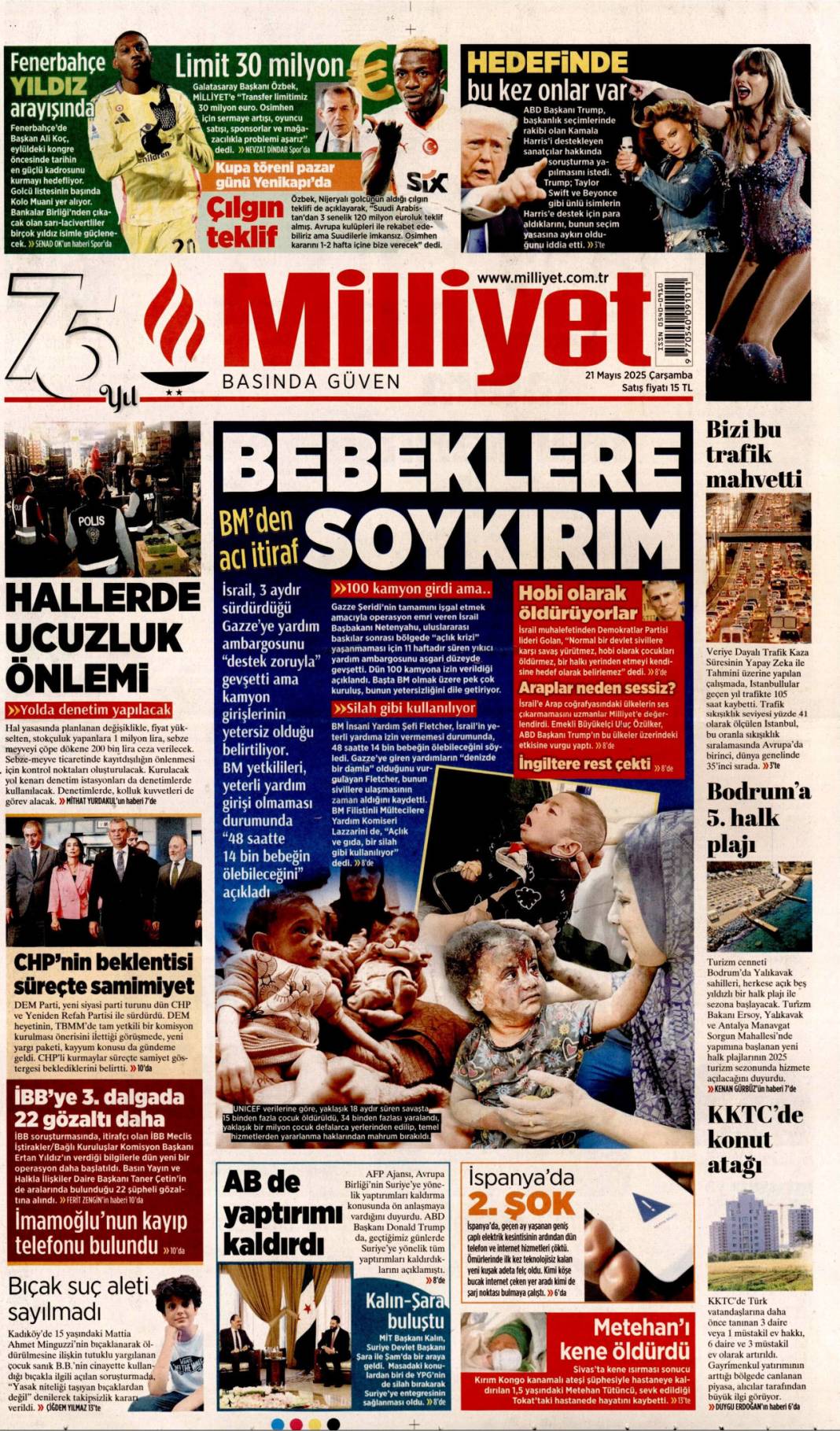21 Mayıs'ın manşetleri: Gazeteler bugün ne yazdı? 5