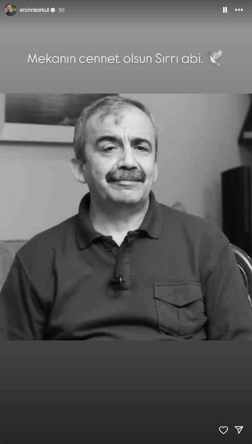 Sanat dünyasından Sırrı Süreyya Önder için başsağlığı mesajları 1