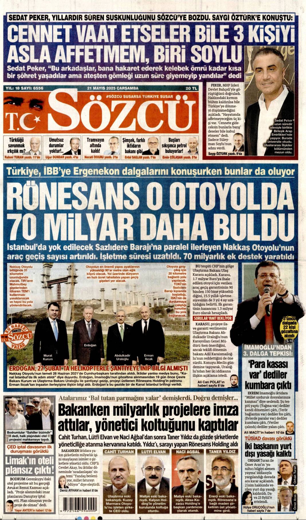 21 Mayıs'ın manşetleri: Gazeteler bugün ne yazdı? 6