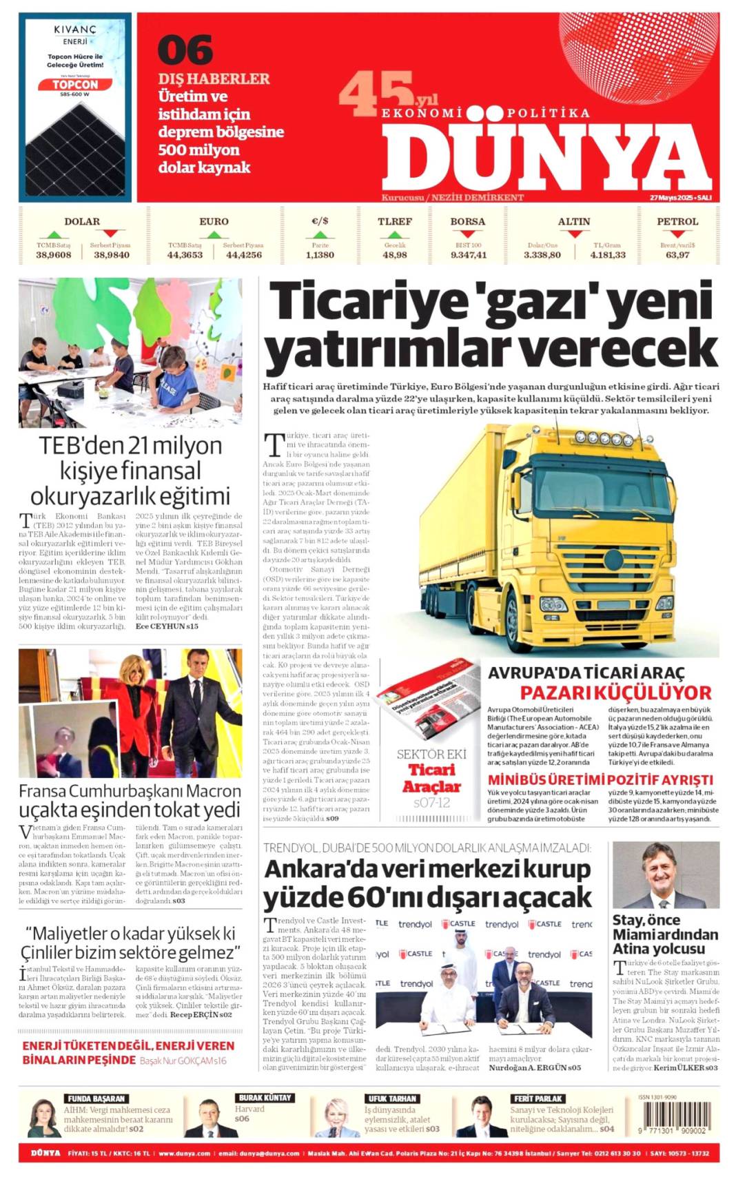 Gazetelerin bugünkü manşetlerinde ne var? İşte 27 Mayıs 2025’in ana başlıkları 6