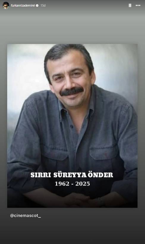 Sanat dünyasından Sırrı Süreyya Önder için başsağlığı mesajları 4