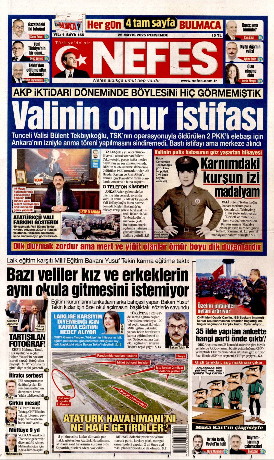 Gazeteler bugün ne yazdı? 22 Mayıs'ın manşet turu 5