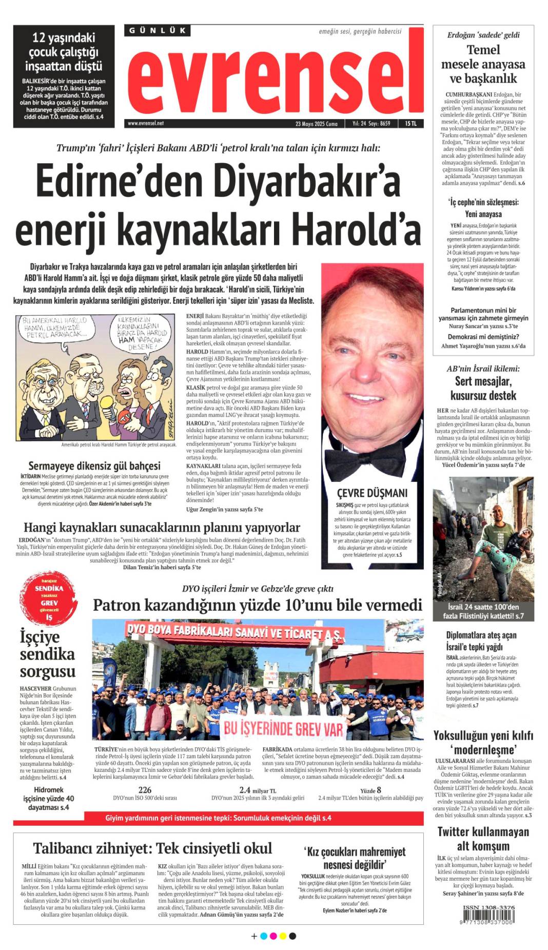 Gazeteler bugün hangi manşetle çıktı? İşte 23 Mayıs’ta medyanın gündemi 12
