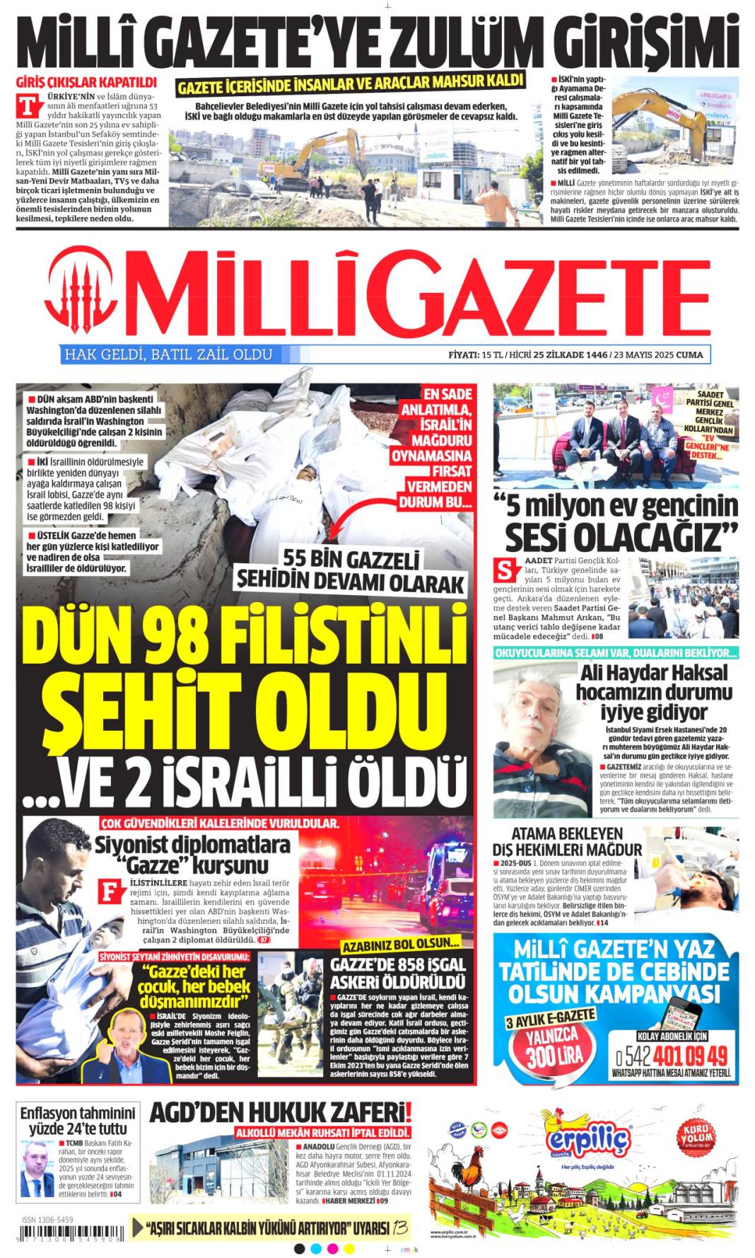 Gazeteler bugün hangi manşetle çıktı? İşte 23 Mayıs’ta medyanın gündemi 15
