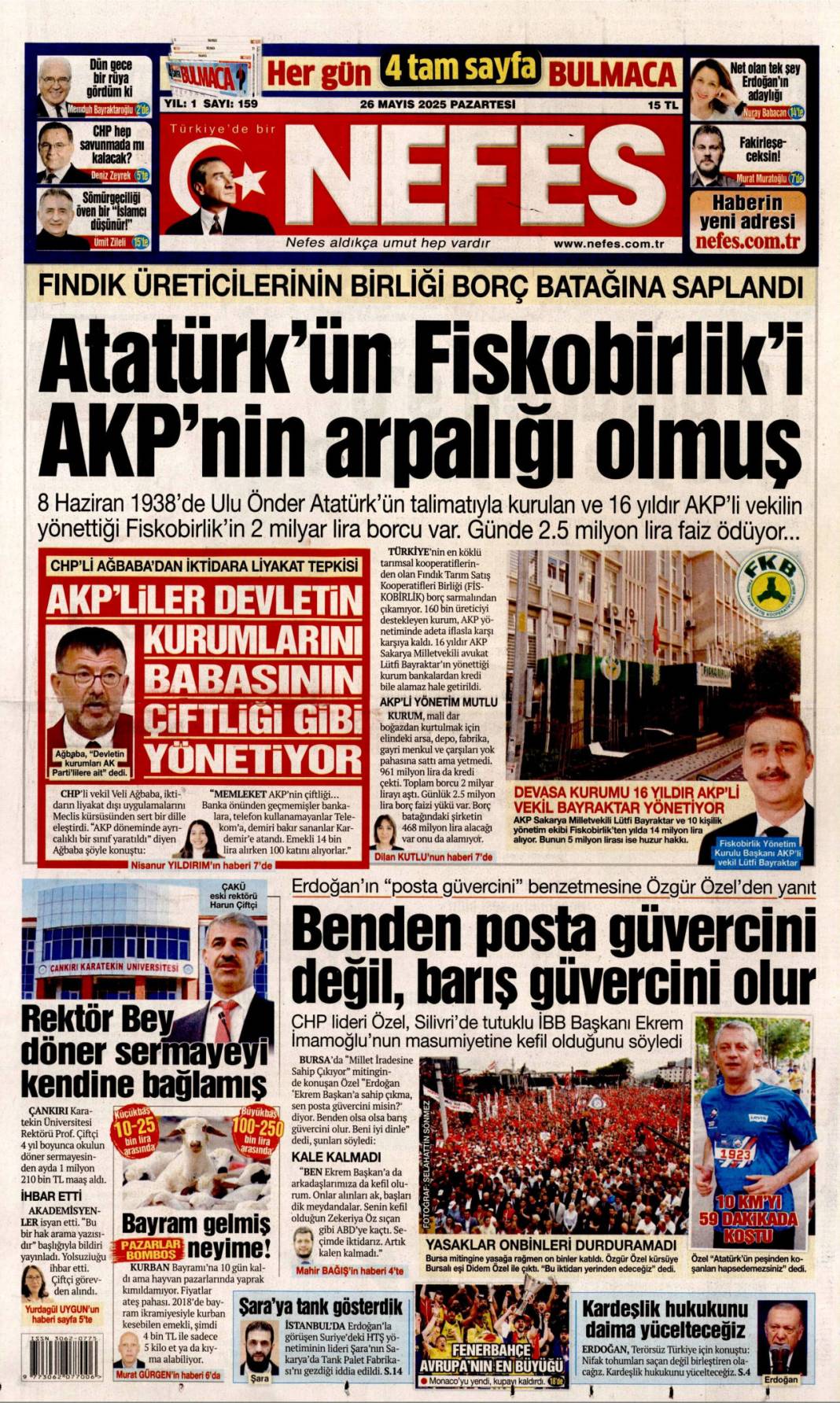 Hangi gazete ne manşetle çıktı? 26 Mayıs 2025 günün özeti 7