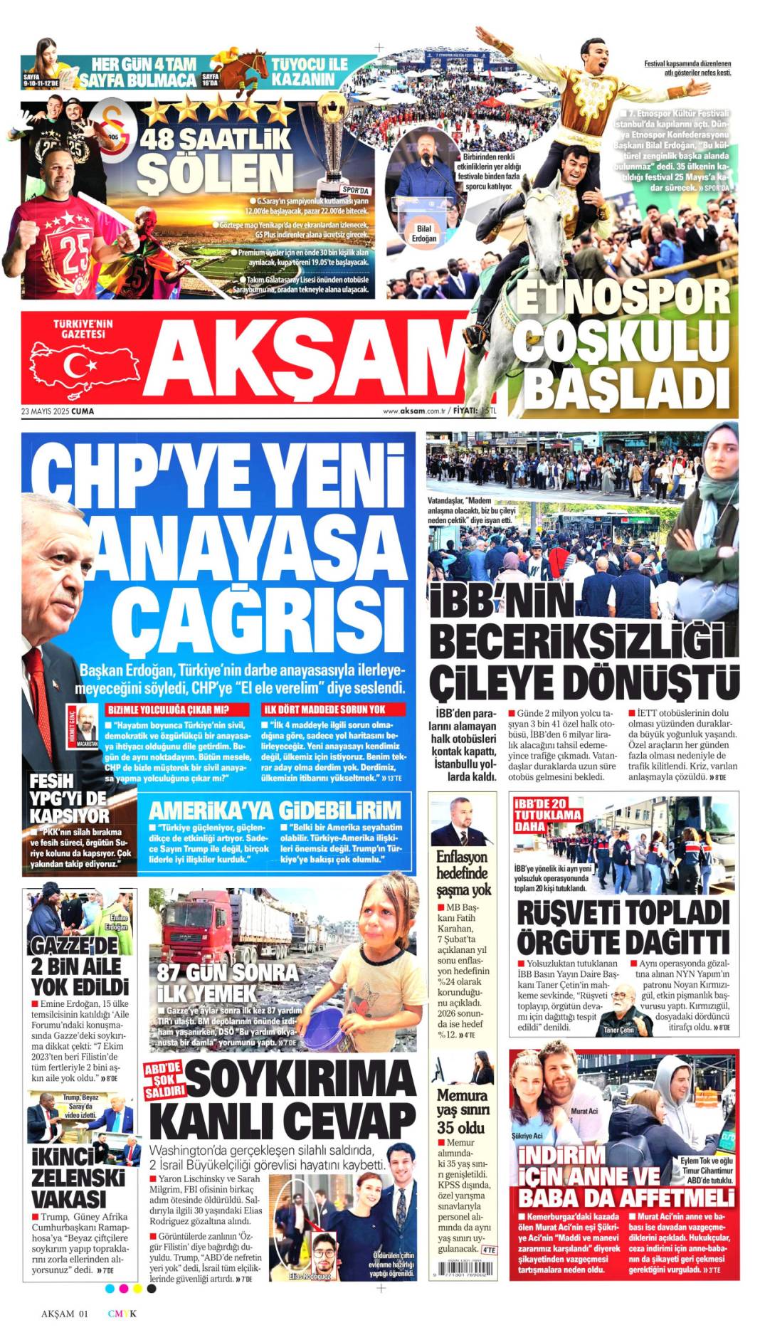 Gazeteler bugün hangi manşetle çıktı? İşte 23 Mayıs’ta medyanın gündemi 16