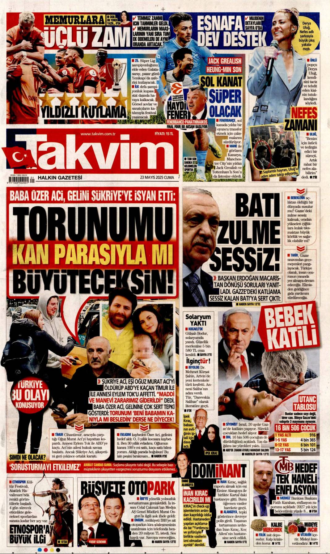 Gazeteler bugün hangi manşetle çıktı? İşte 23 Mayıs’ta medyanın gündemi 17