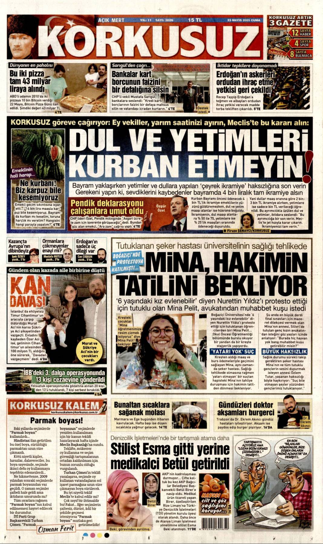 Gazeteler bugün hangi manşetle çıktı? İşte 23 Mayıs’ta medyanın gündemi 18