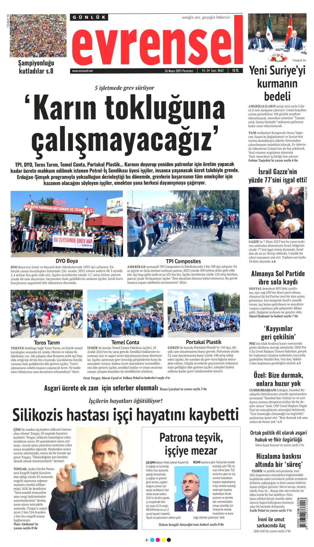 Hangi gazete ne manşetle çıktı? 26 Mayıs 2025 günün özeti 8