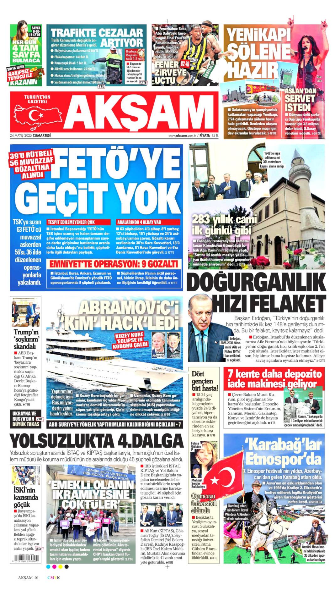 Manşetlerde bugün: 24 Mayıs'ta hangi gazete ne başlıkla çıktı? 10
