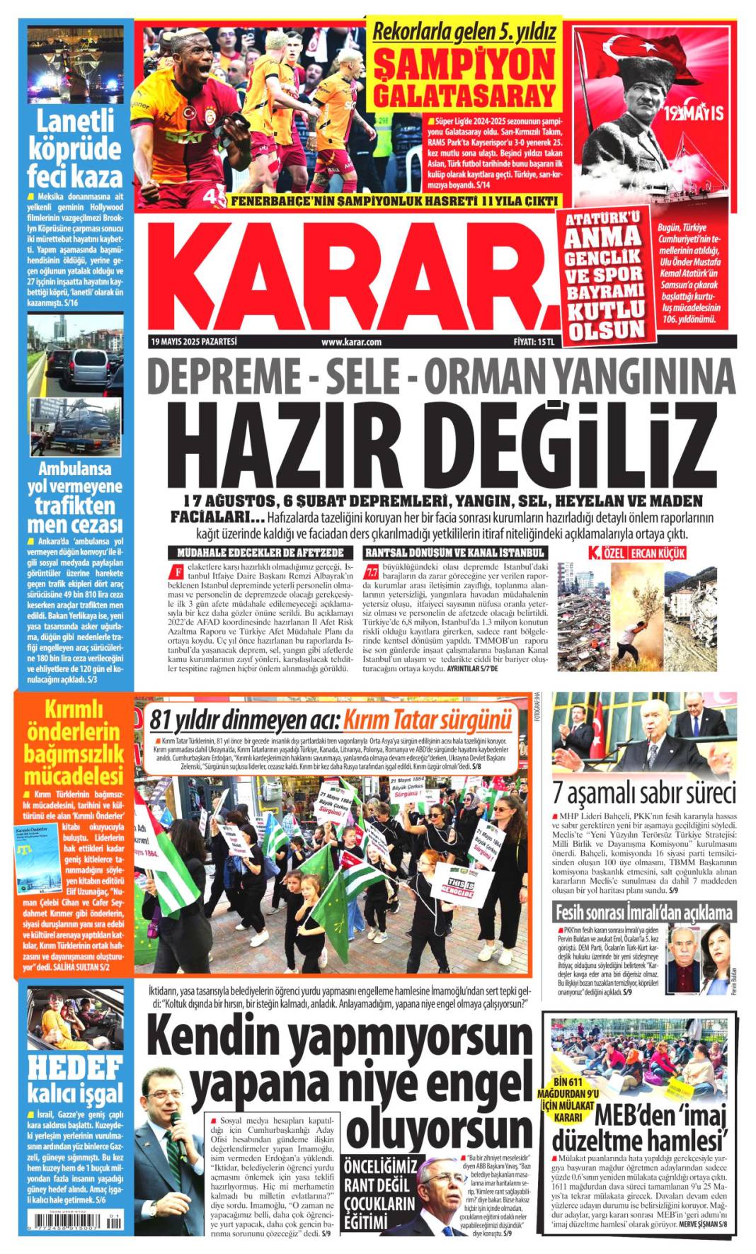 Gazeteler 19 Mayıs'ı nasıl gördü? 13