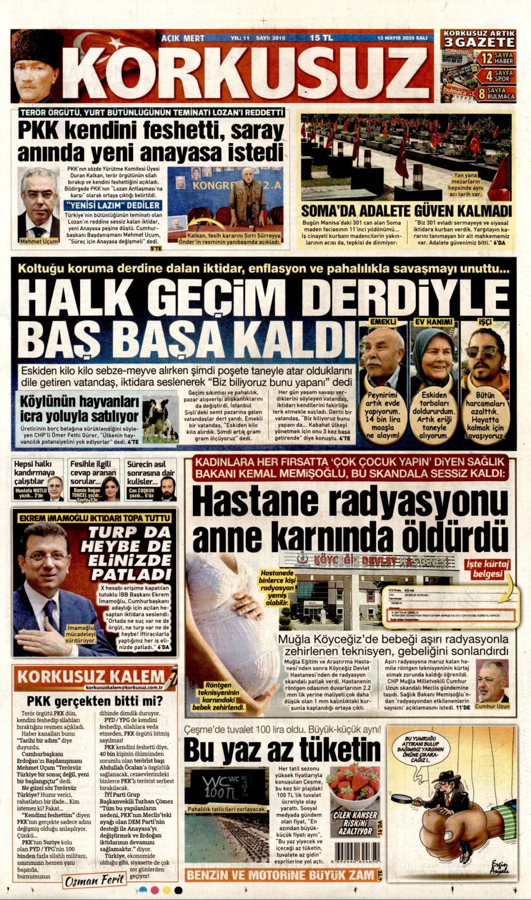 PKK'nın fesih kararı gazete manşetlerinde nasıl yer buldu? 11